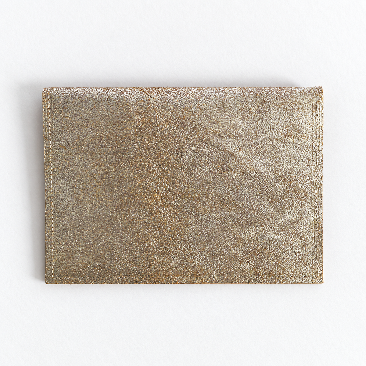 Pochette Sable en cuir argent, dos pailleté, vue de dos