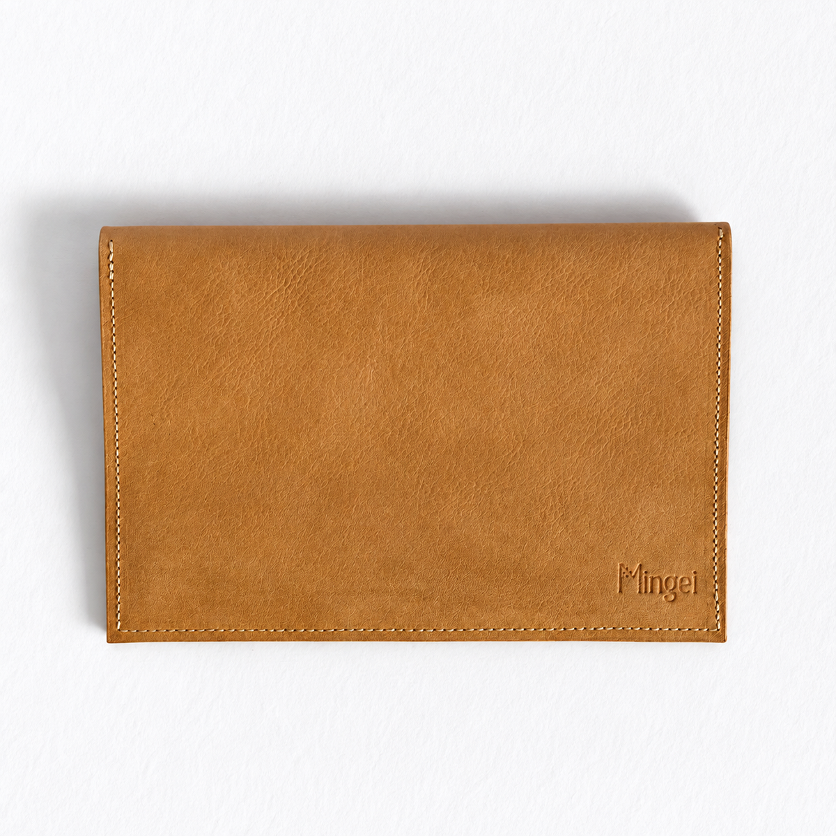 Pochette Sable en cuir or, face pailletée, vue de dos